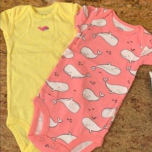 6m Carter’s Whale Onesie set